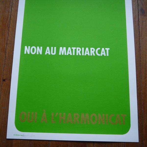 Olivier Leroi, Oui à l’harmonicat, Sérigraphie